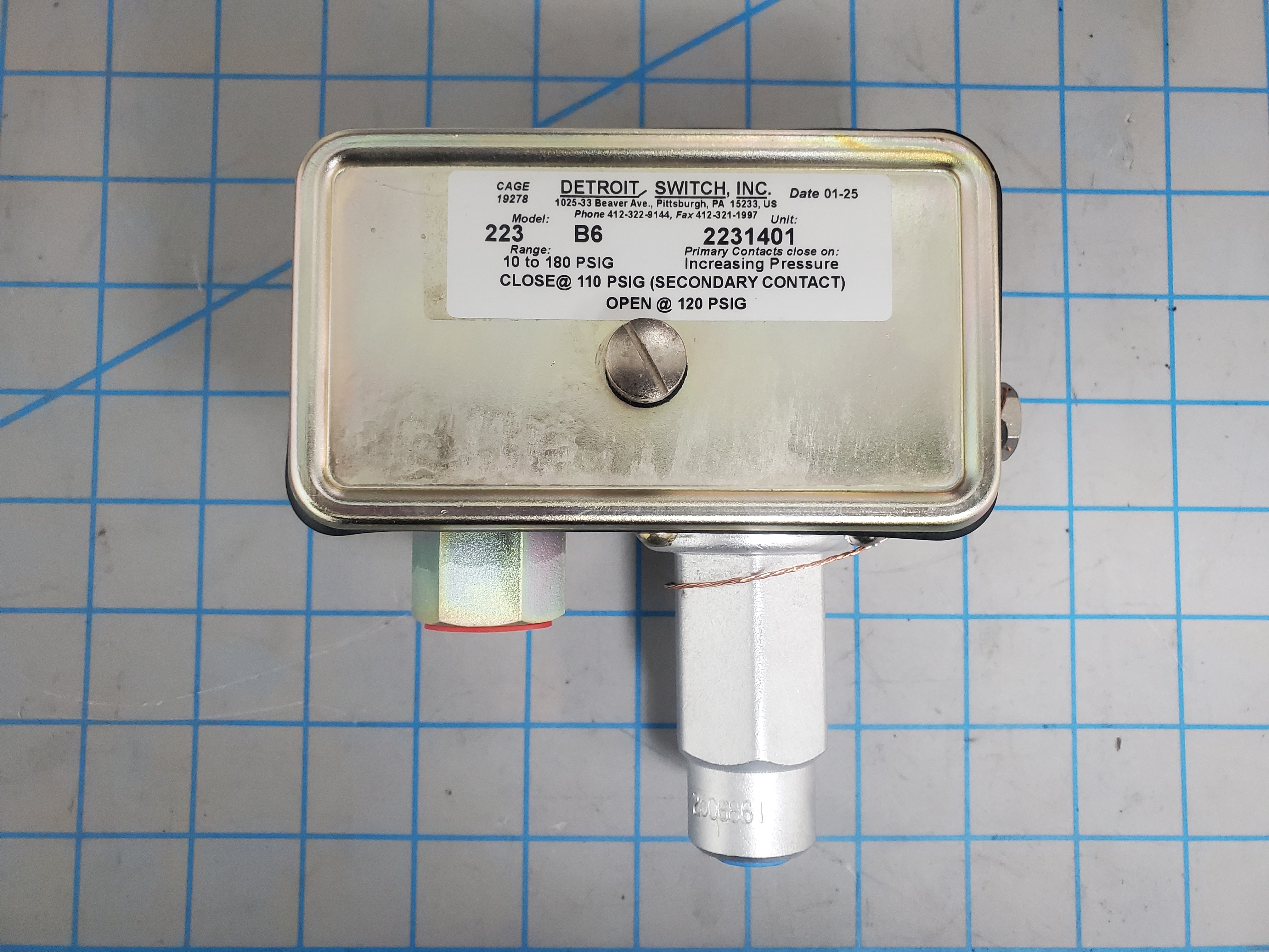 Switch, Pressure - Electrical