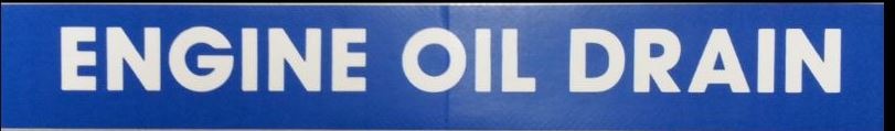 Decal Engine Oil Drain - Signs & Decals