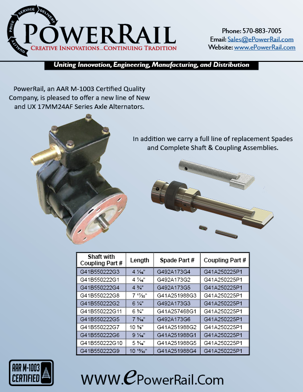 17MM24AF Series Axel Alternators